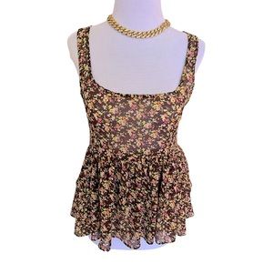 Express Chiffon Ruffle tiered tank top